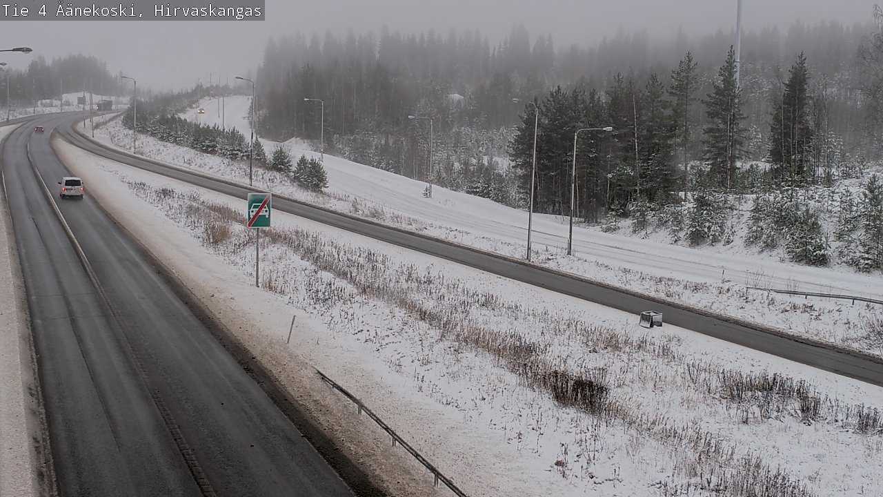 Weather Camera Image Väg 4 Äänekoski, Hirvaskangas, Äänekoski, Keski-Suomi
