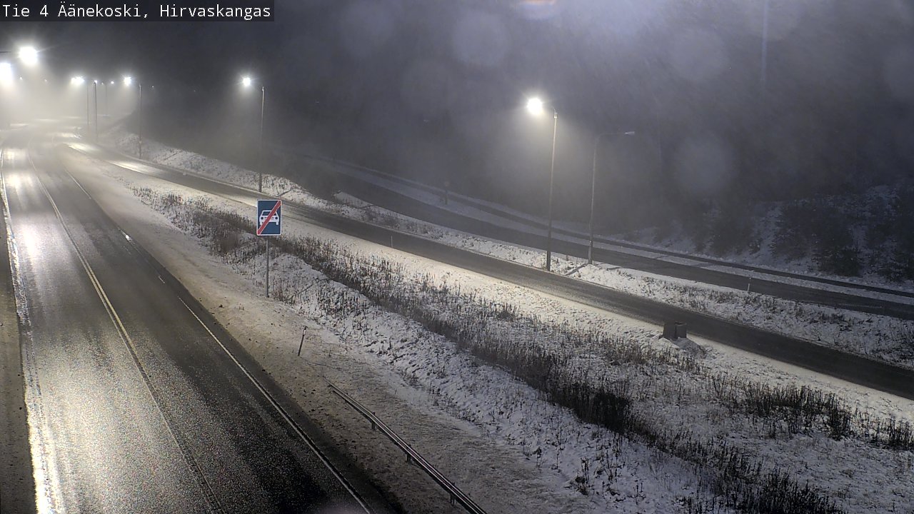 Weather Camera Image Väg 4 Äänekoski, Hirvaskangas, Äänekoski, Keski-Suomi