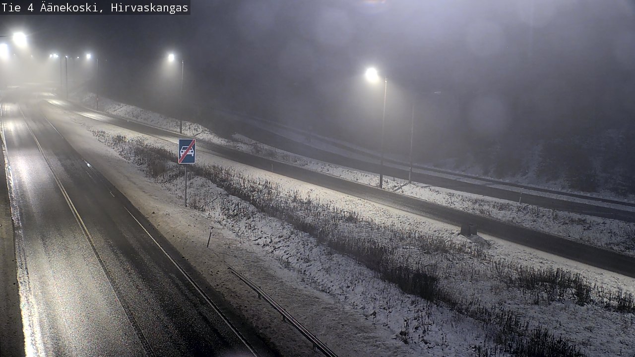 Weather Camera Image Väg 4 Äänekoski, Hirvaskangas, Äänekoski, Keski-Suomi
