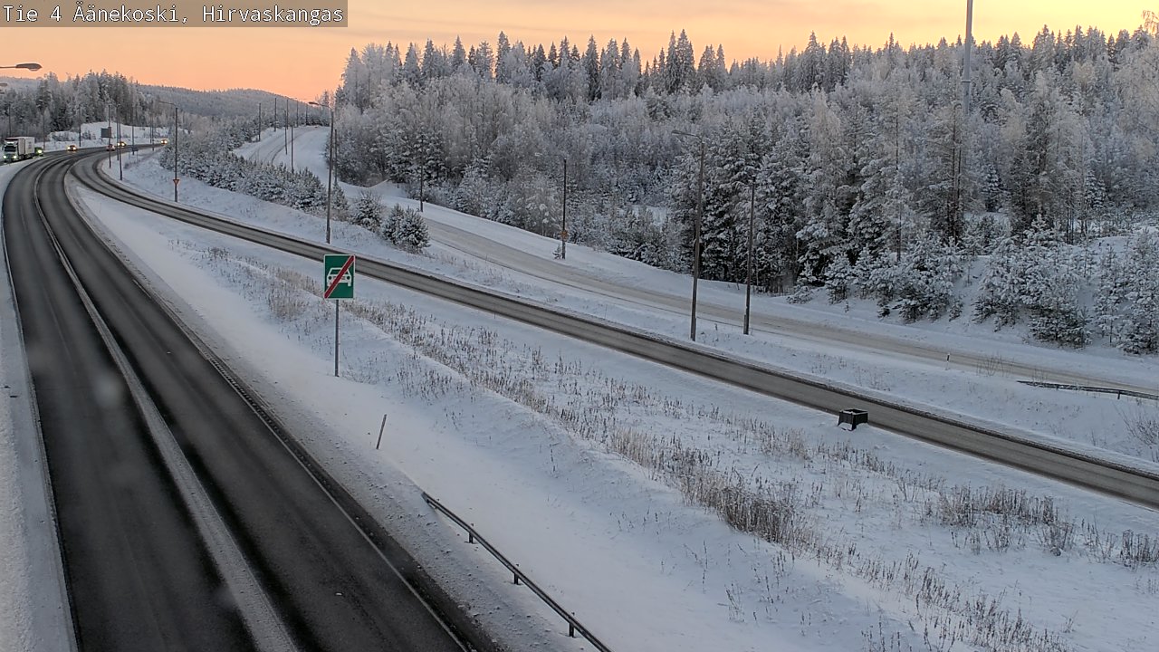 Weather Camera Image Väg 4 Äänekoski, Hirvaskangas, Äänekoski, Keski-Suomi