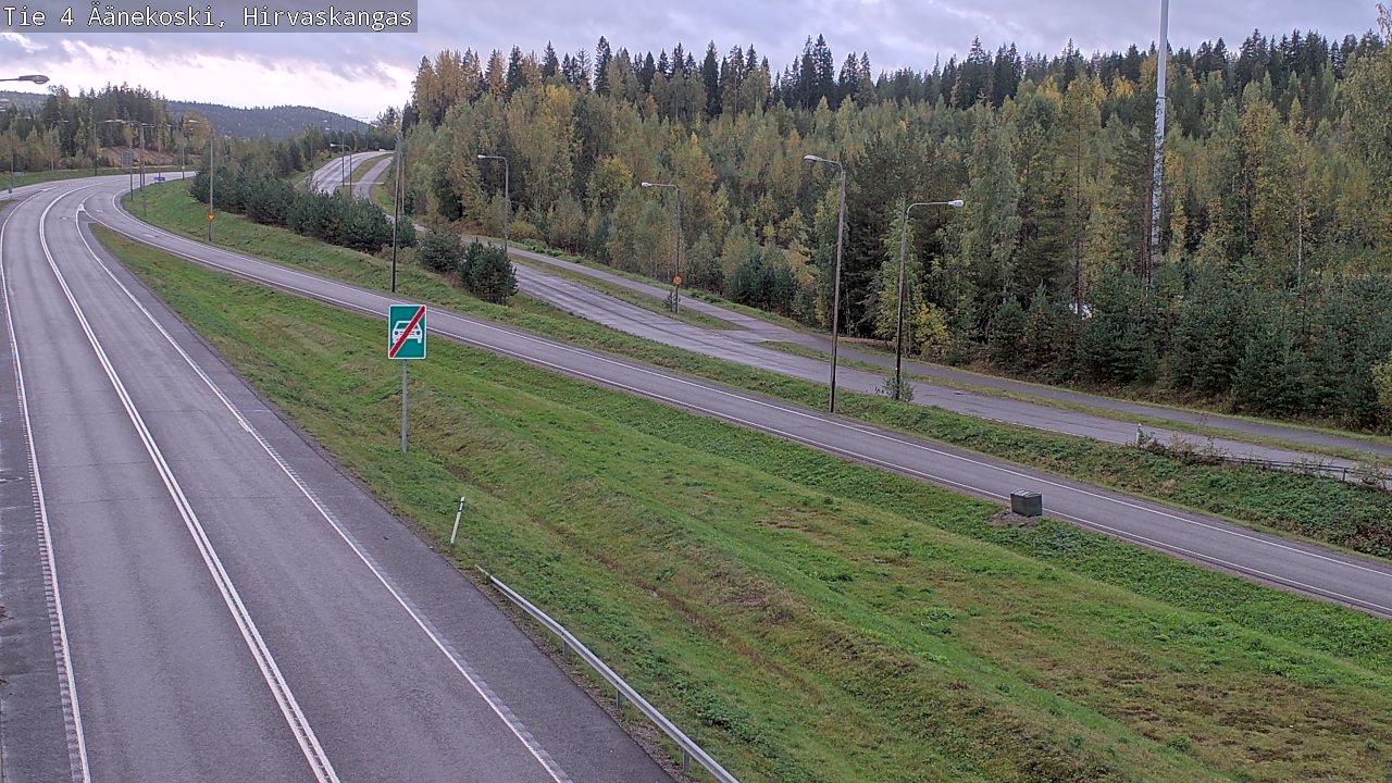 Weather Camera Image Road 4 Äänekoski, Hirvaskangas, Äänekoski, Keski-Suomi