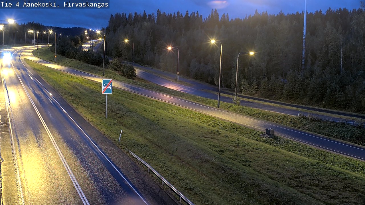 Weather Camera Image Road 4 Äänekoski, Hirvaskangas, Äänekoski, Keski-Suomi