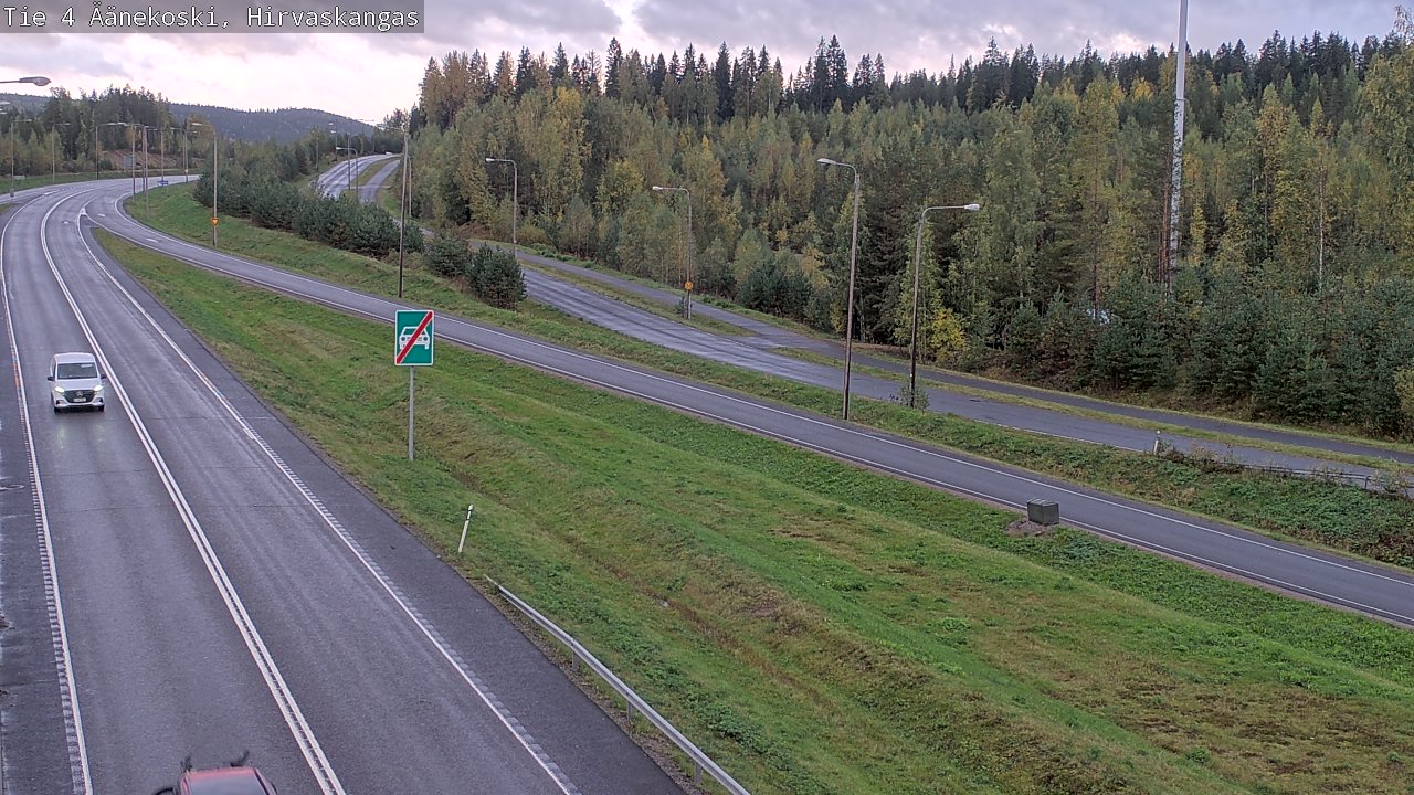 Weather Camera Image Road 4 Äänekoski, Hirvaskangas, Äänekoski, Keski-Suomi
