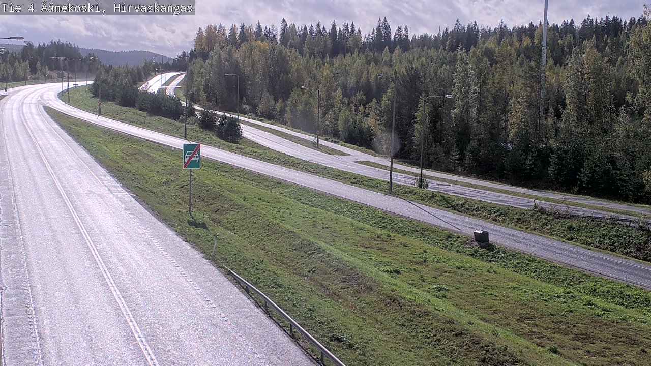Weather Camera Image Road 4 Äänekoski, Hirvaskangas, Äänekoski, Keski-Suomi