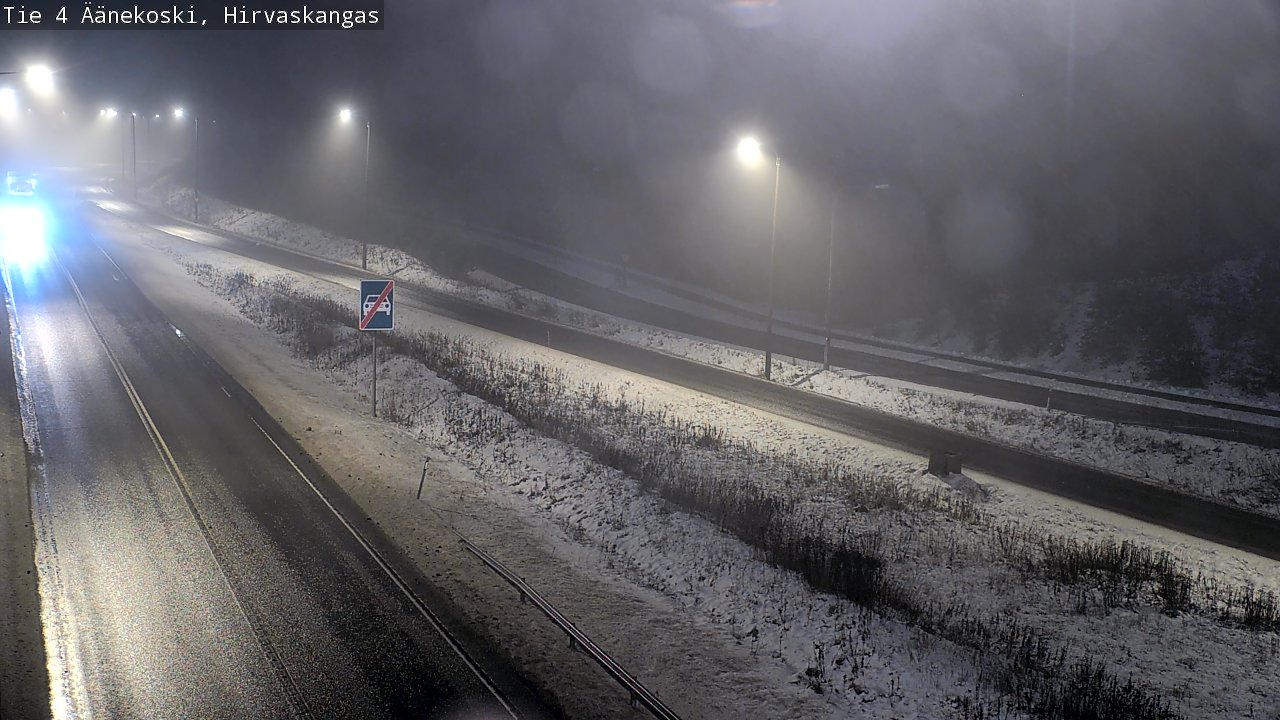 Weather Camera Image Väg 4 Äänekoski, Hirvaskangas, Äänekoski, Keski-Suomi