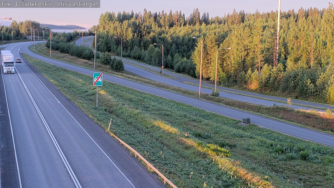 Weather Camera Image Road 4 Äänekoski, Hirvaskangas, Äänekoski, Keski-Suomi