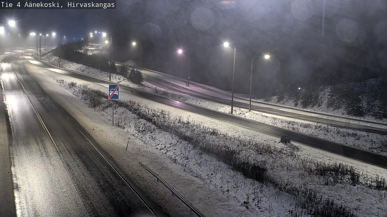 Weather Camera Image Väg 4 Äänekoski, Hirvaskangas, Äänekoski, Keski-Suomi