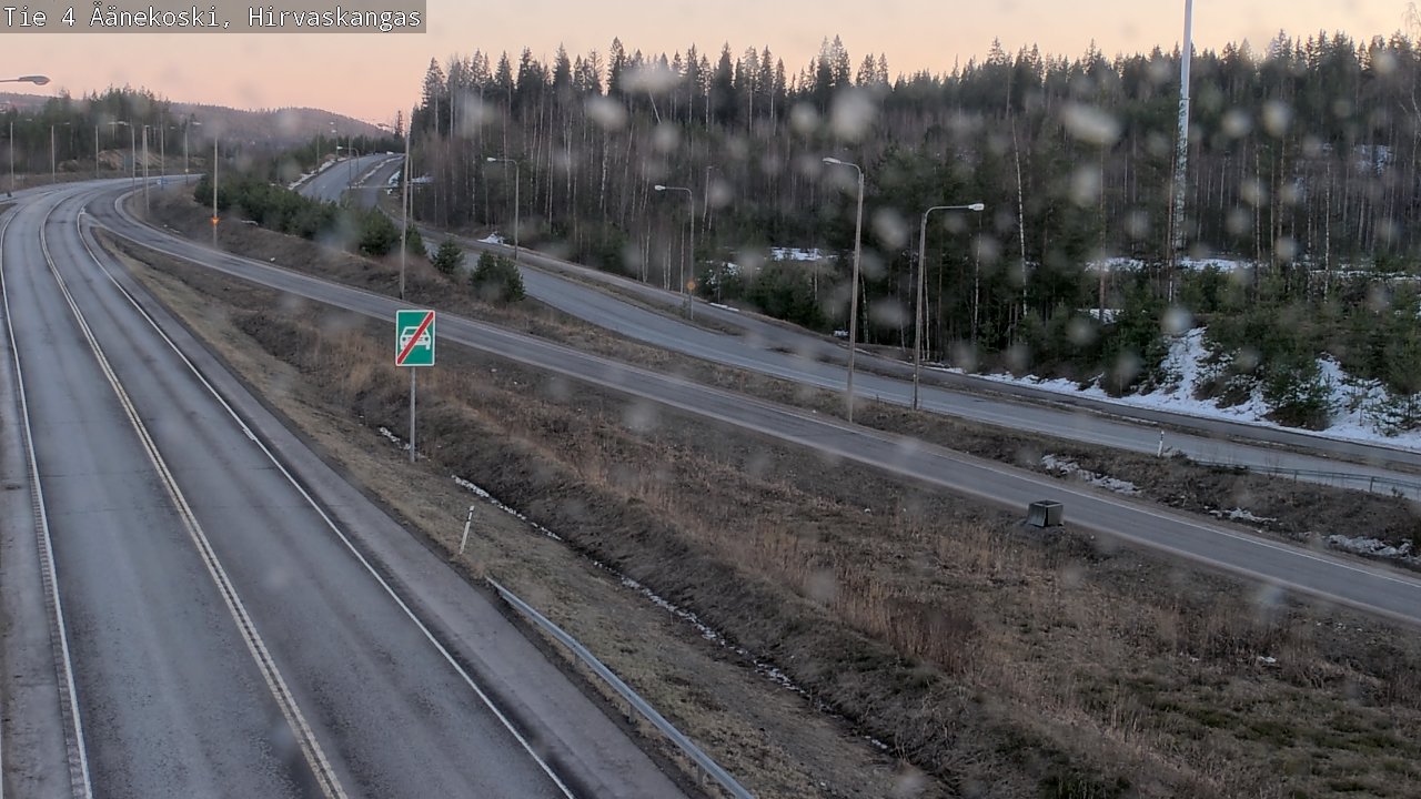 Weather Camera Image Road 4 Äänekoski, Hirvaskangas, Äänekoski, Keski-Suomi