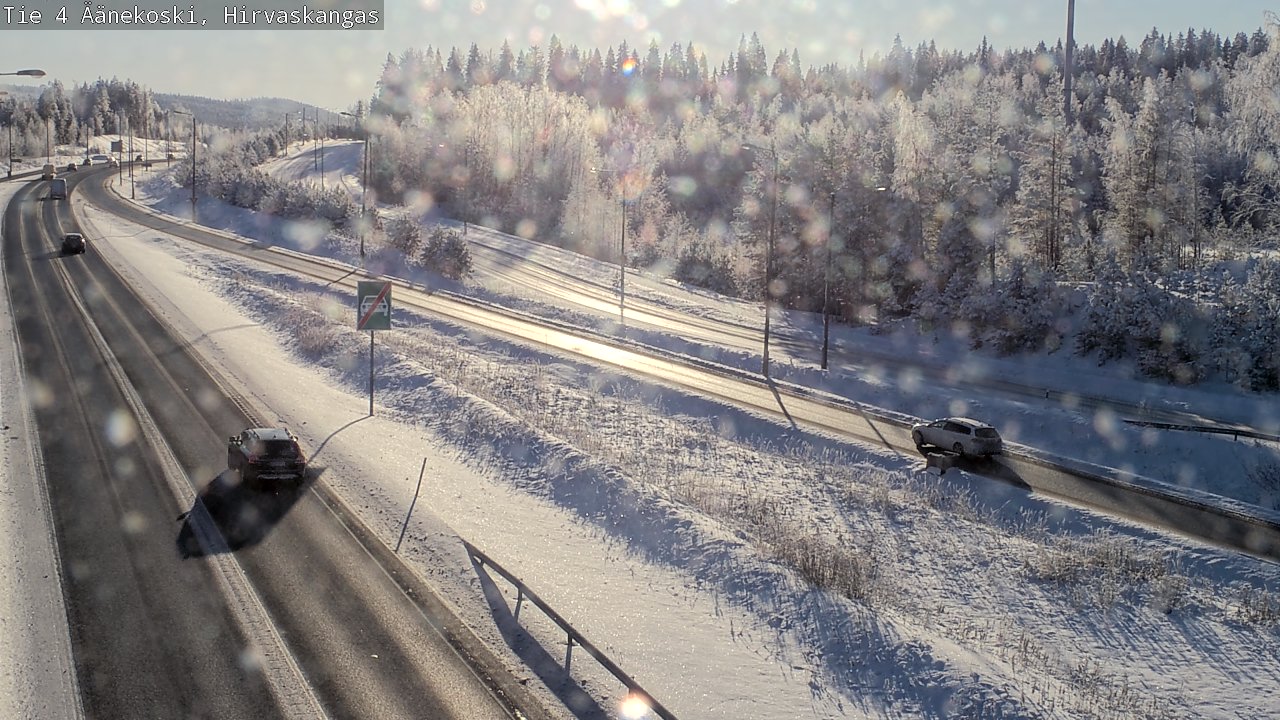 Weather Camera Image Road 4 Äänekoski, Hirvaskangas, Äänekoski, Keski-Suomi