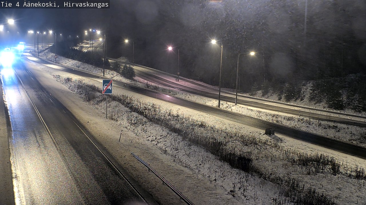 Weather Camera Image Väg 4 Äänekoski, Hirvaskangas, Äänekoski, Keski-Suomi