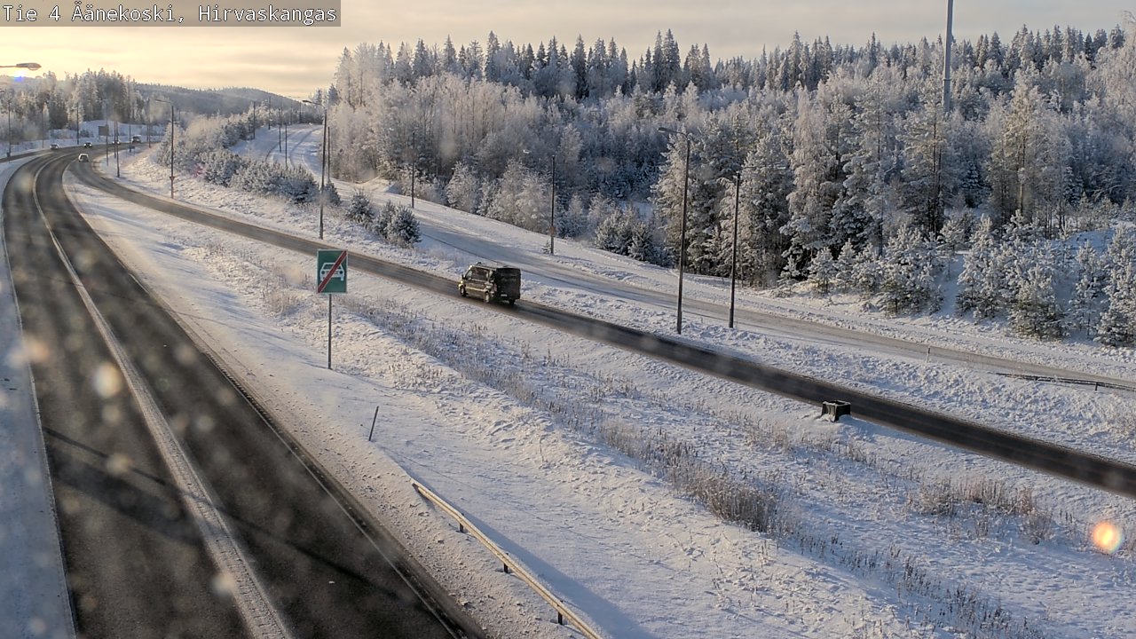 Weather Camera Image Road 4 Äänekoski, Hirvaskangas, Äänekoski, Keski-Suomi