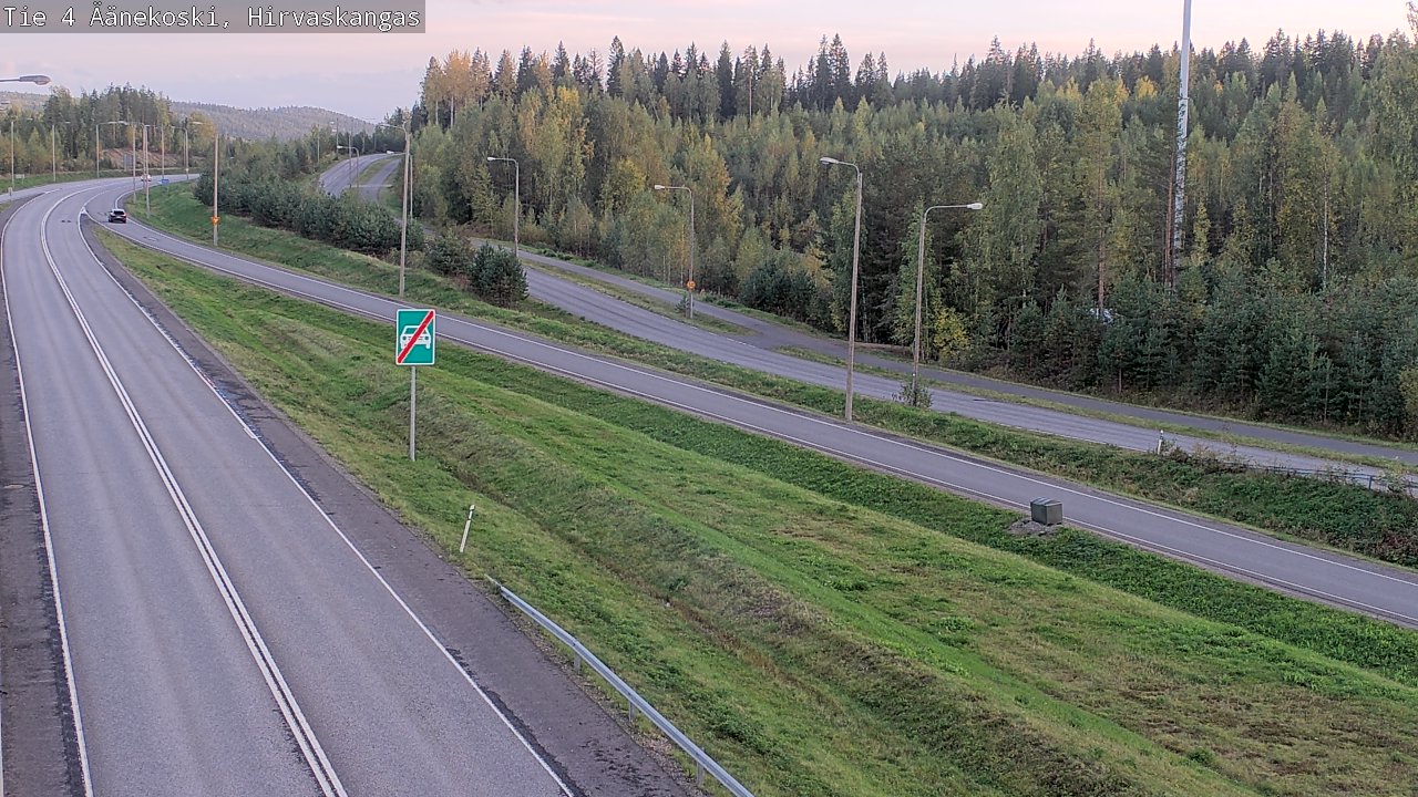 Weather Camera Image Road 4 Äänekoski, Hirvaskangas, Äänekoski, Keski-Suomi