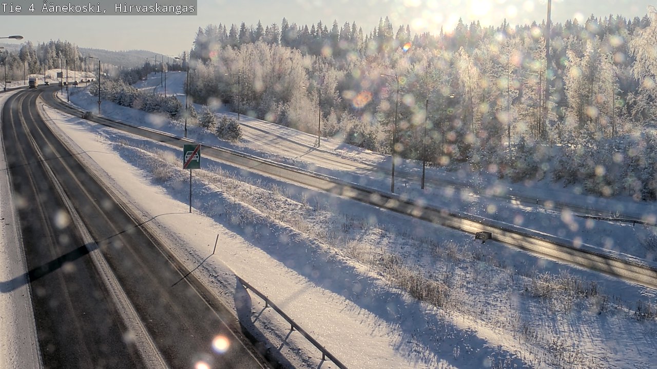 Weather Camera Image Road 4 Äänekoski, Hirvaskangas, Äänekoski, Keski-Suomi