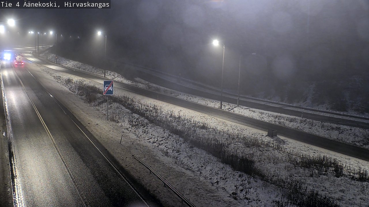 Weather Camera Image Väg 4 Äänekoski, Hirvaskangas, Äänekoski, Keski-Suomi