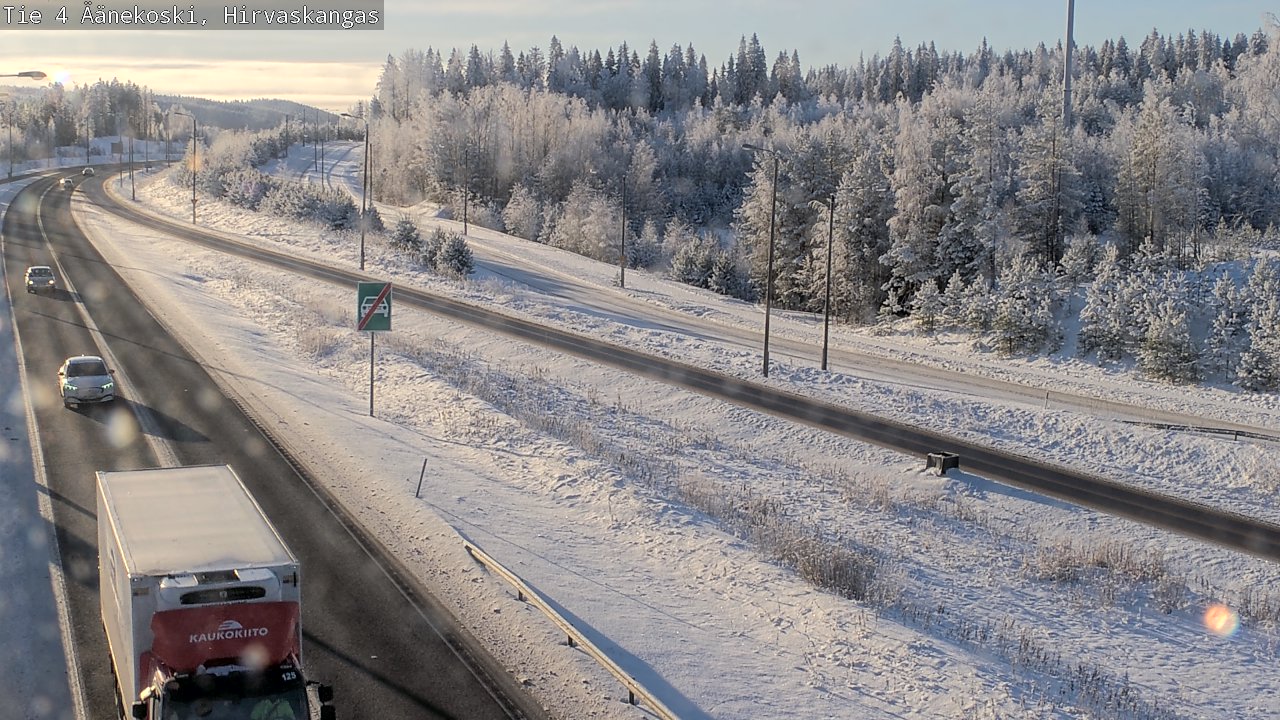 Weather Camera Image Road 4 Äänekoski, Hirvaskangas, Äänekoski, Keski-Suomi