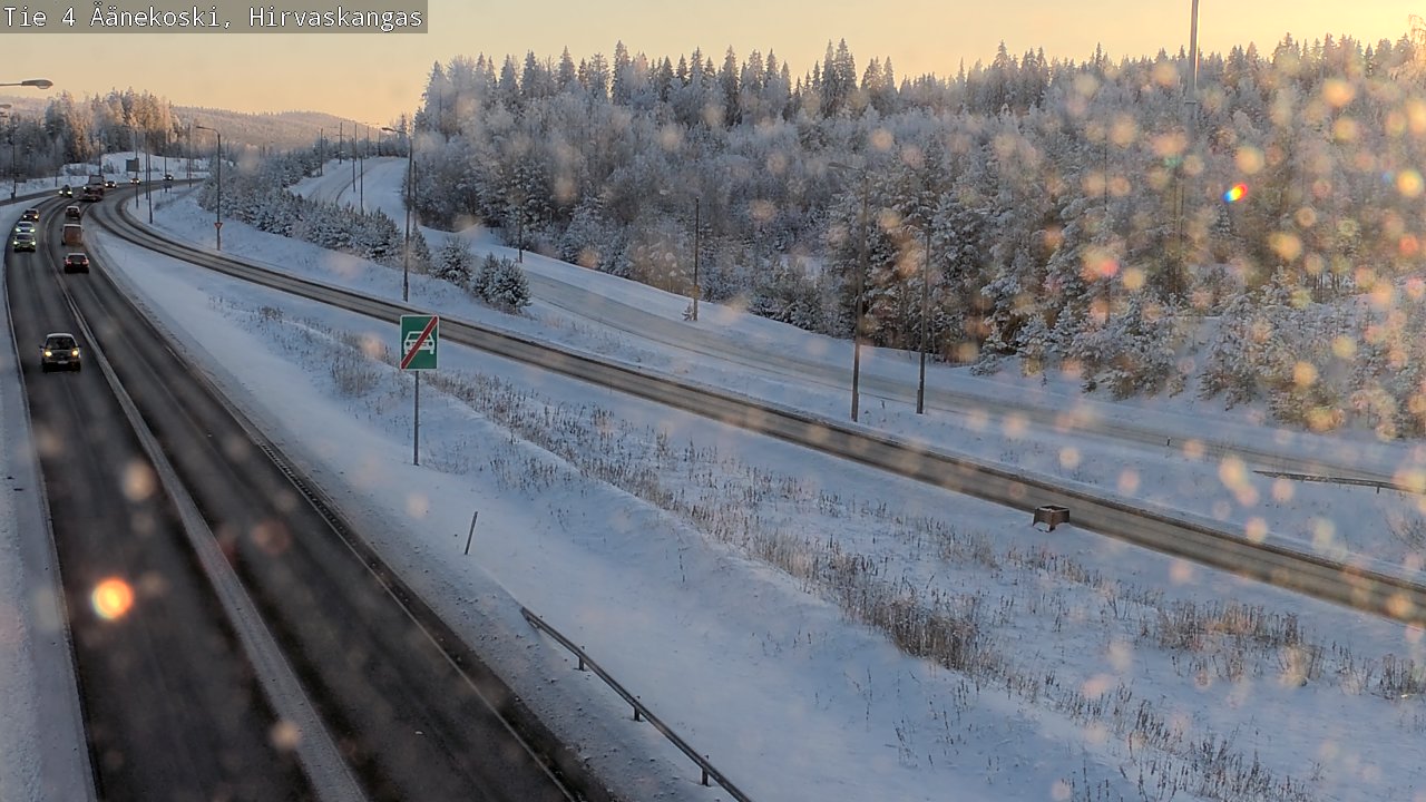 Weather Camera Image Väg 4 Äänekoski, Hirvaskangas, Äänekoski, Keski-Suomi
