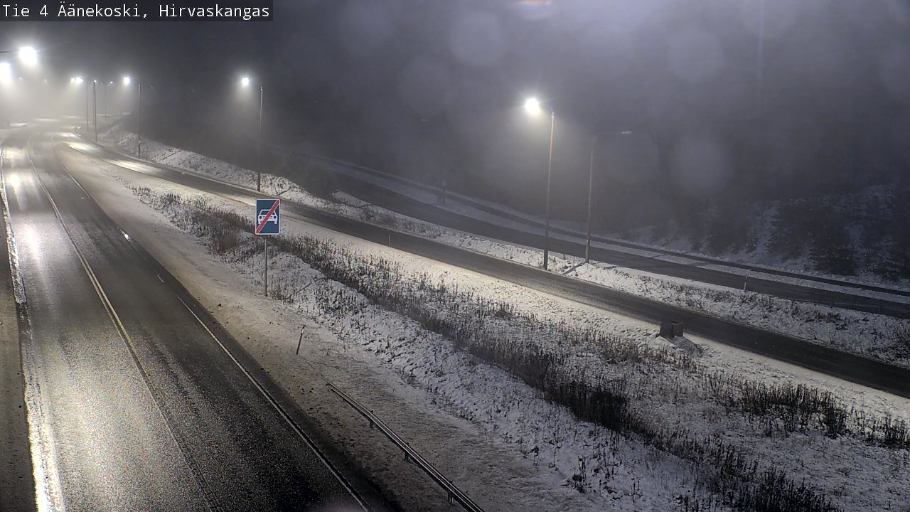 Weather Camera Image Väg 4 Äänekoski, Hirvaskangas, Äänekoski, Keski-Suomi