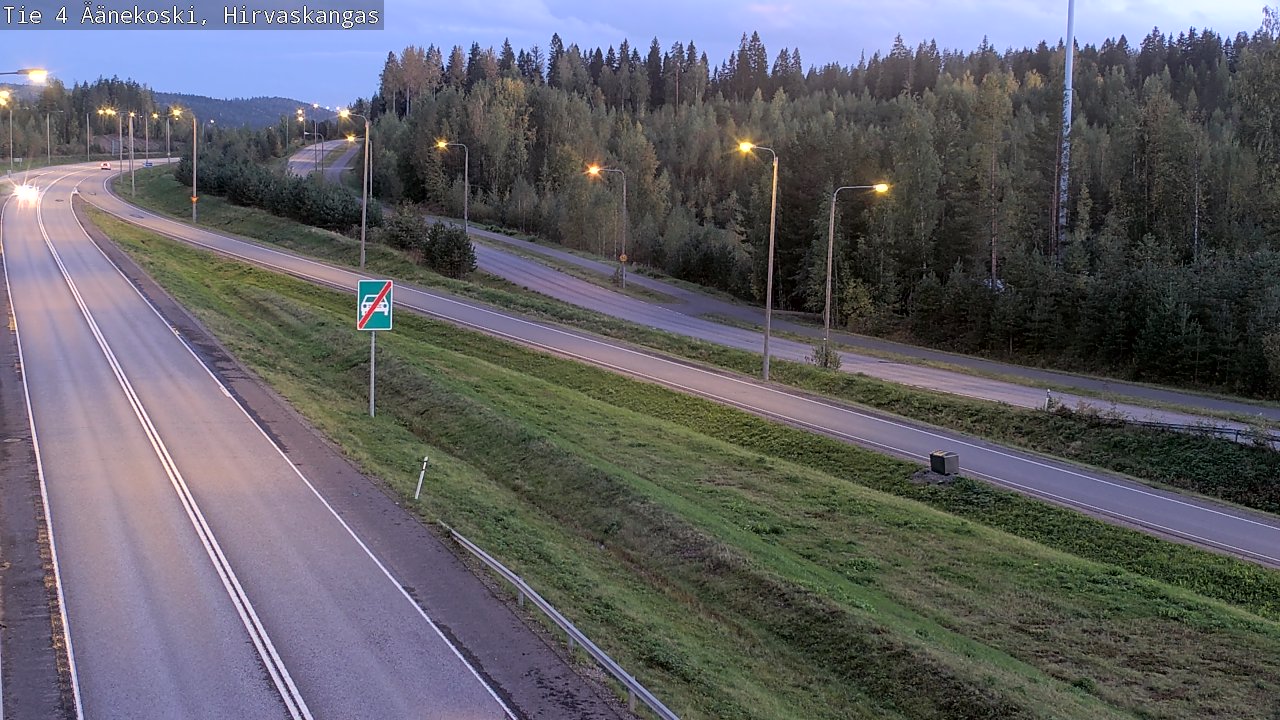 Weather Camera Image Road 4 Äänekoski, Hirvaskangas, Äänekoski, Keski-Suomi