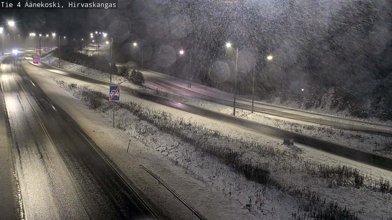 Weather Camera Image Väg 4 Äänekoski, Hirvaskangas, Äänekoski, Keski-Suomi