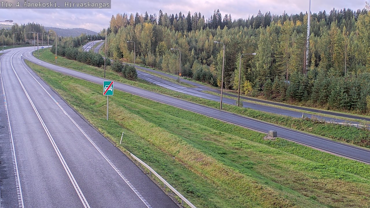 Weather Camera Image Road 4 Äänekoski, Hirvaskangas, Äänekoski, Keski-Suomi