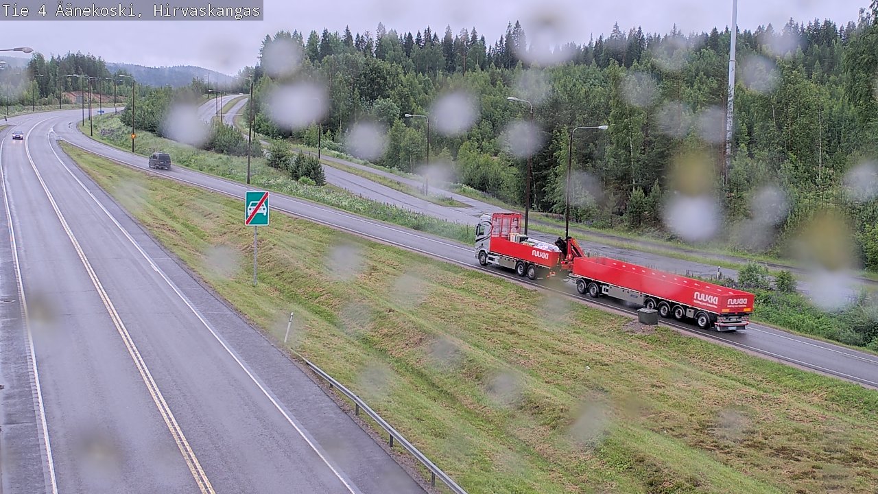Weather Camera Image Väg 4 Äänekoski, Hirvaskangas, Äänekoski, Keski-Suomi
