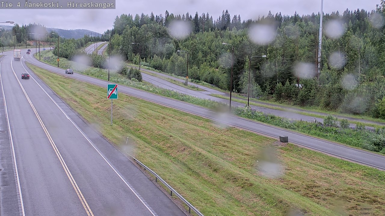 Weather Camera Image Väg 4 Äänekoski, Hirvaskangas, Äänekoski, Keski-Suomi