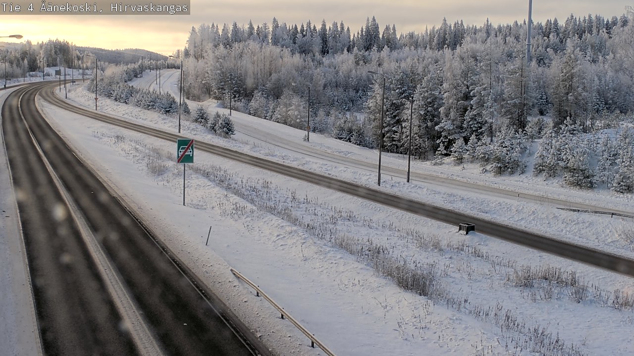 Weather Camera Image Road 4 Äänekoski, Hirvaskangas, Äänekoski, Keski-Suomi