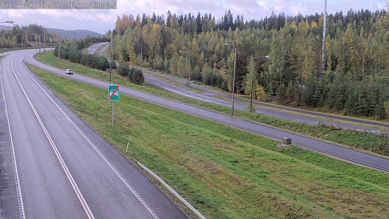 Weather Camera Image Road 4 Äänekoski, Hirvaskangas, Äänekoski, Keski-Suomi