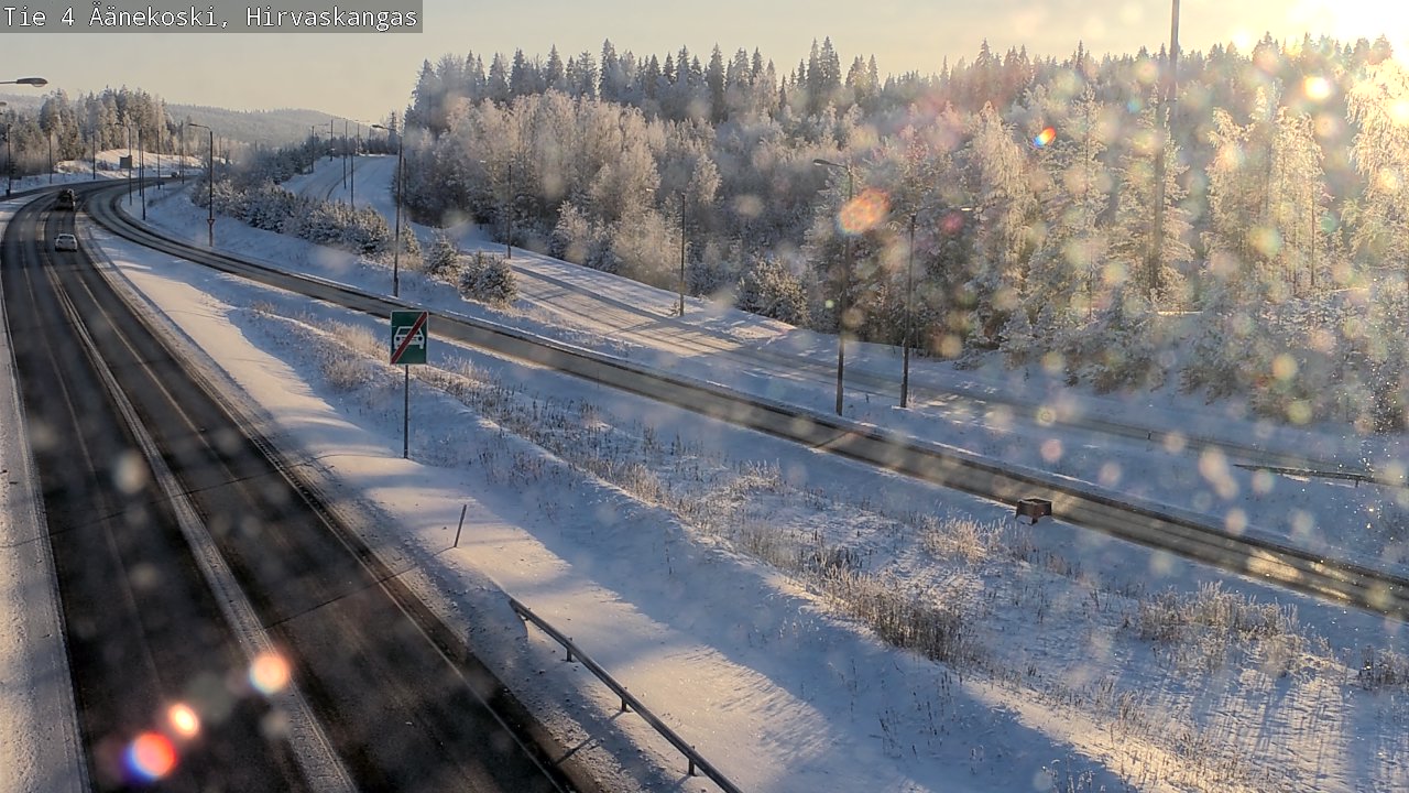 Weather Camera Image Road 4 Äänekoski, Hirvaskangas, Äänekoski, Keski-Suomi