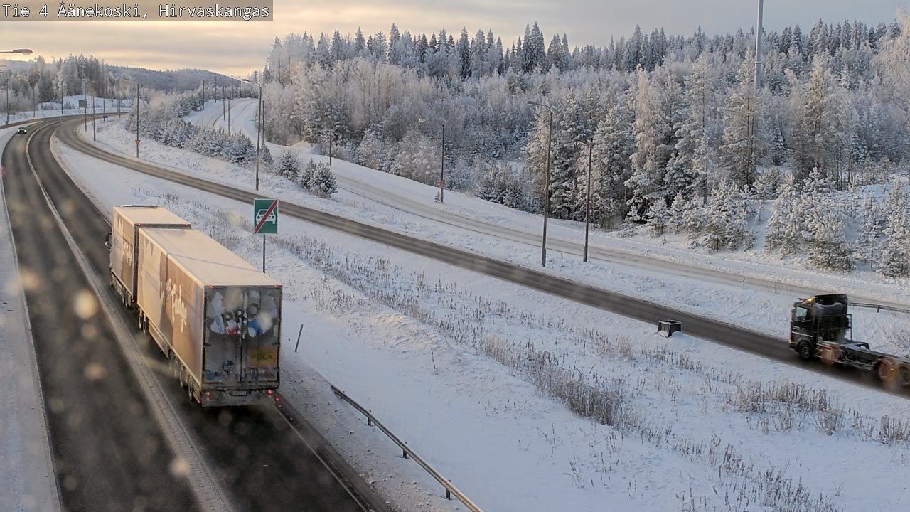 Weather Camera Image Road 4 Äänekoski, Hirvaskangas, Äänekoski, Keski-Suomi