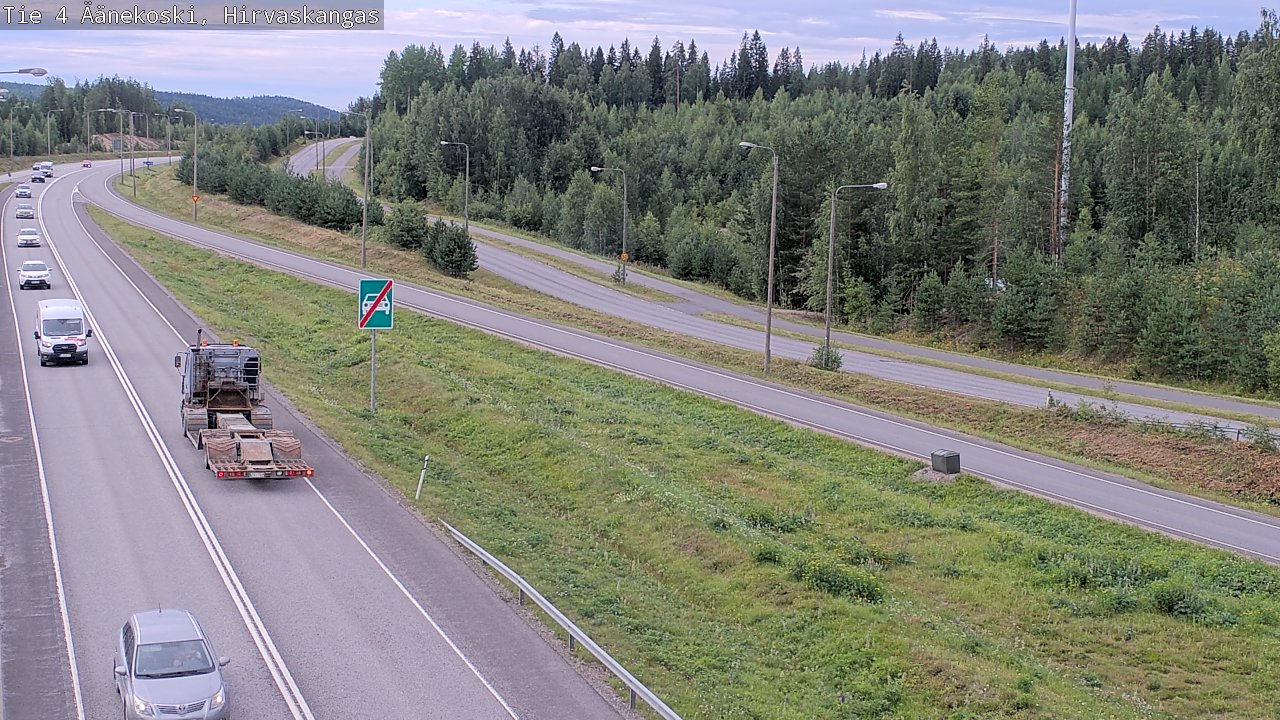 Weather Camera Image Road 4 Äänekoski, Hirvaskangas, Äänekoski, Keski-Suomi