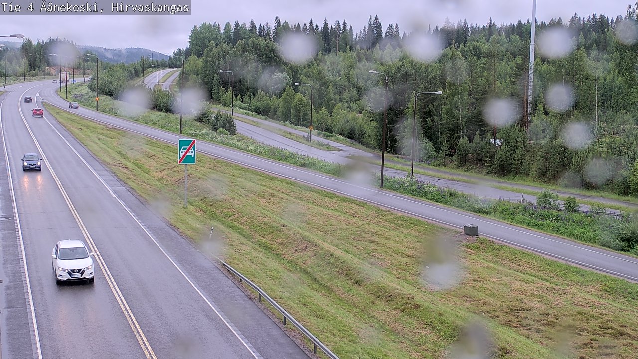 Weather Camera Image Väg 4 Äänekoski, Hirvaskangas, Äänekoski, Keski-Suomi