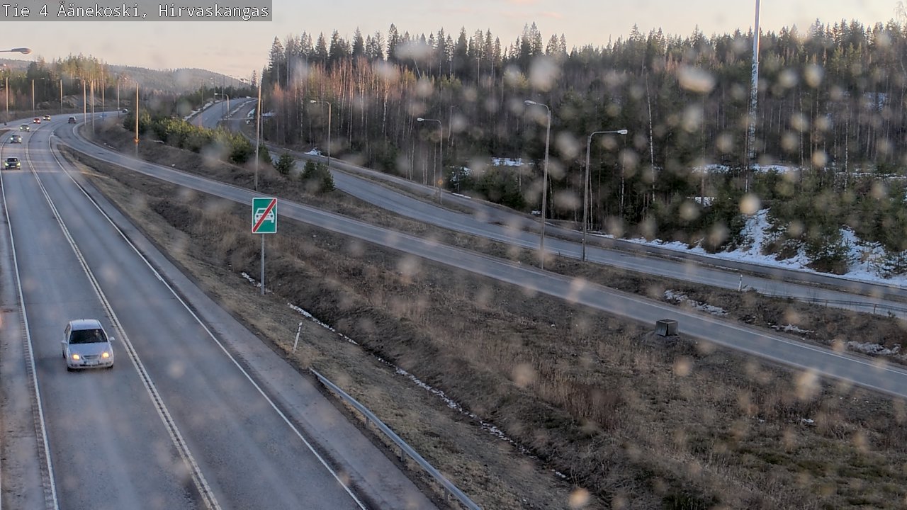 Weather Camera Image Road 4 Äänekoski, Hirvaskangas, Äänekoski, Keski-Suomi