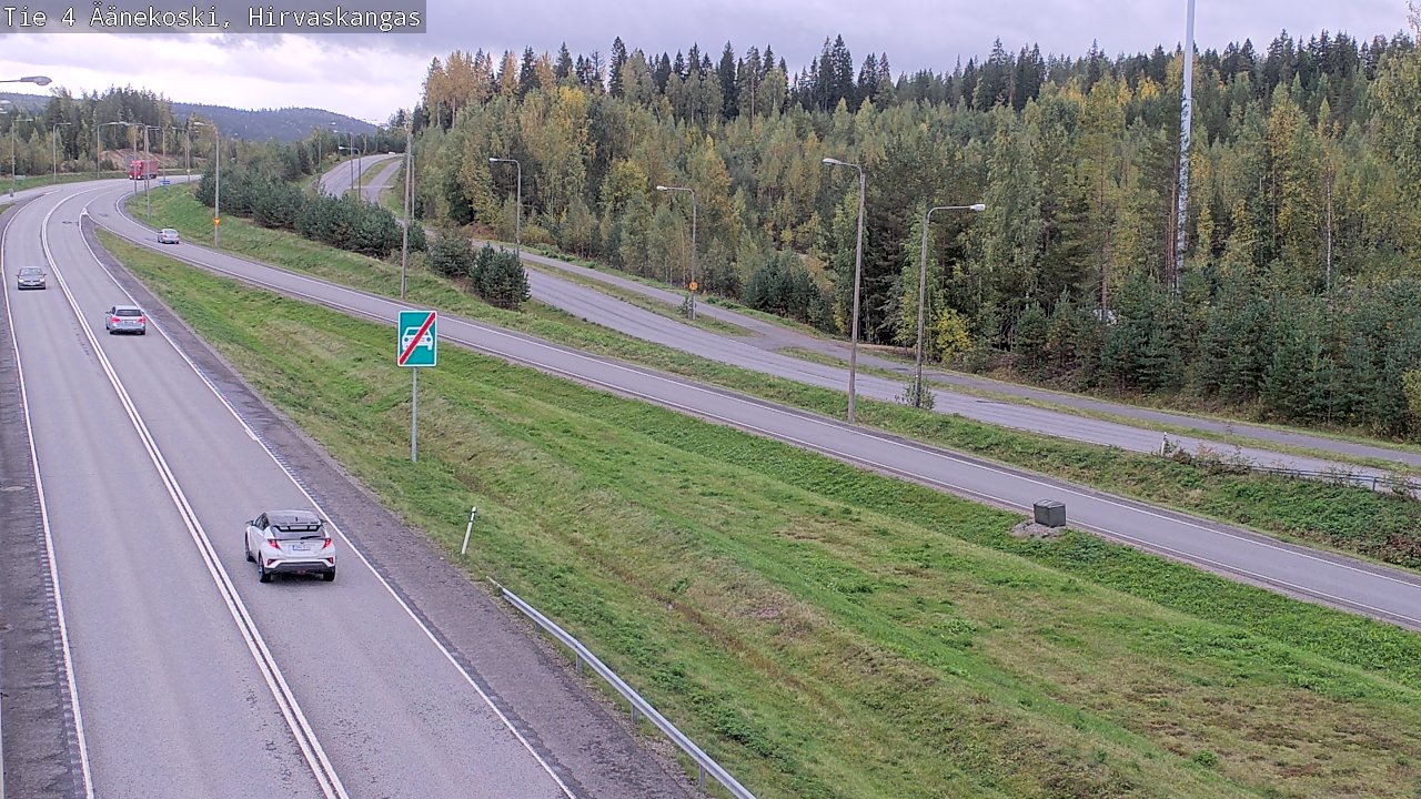 Weather Camera Image Road 4 Äänekoski, Hirvaskangas, Äänekoski, Keski-Suomi