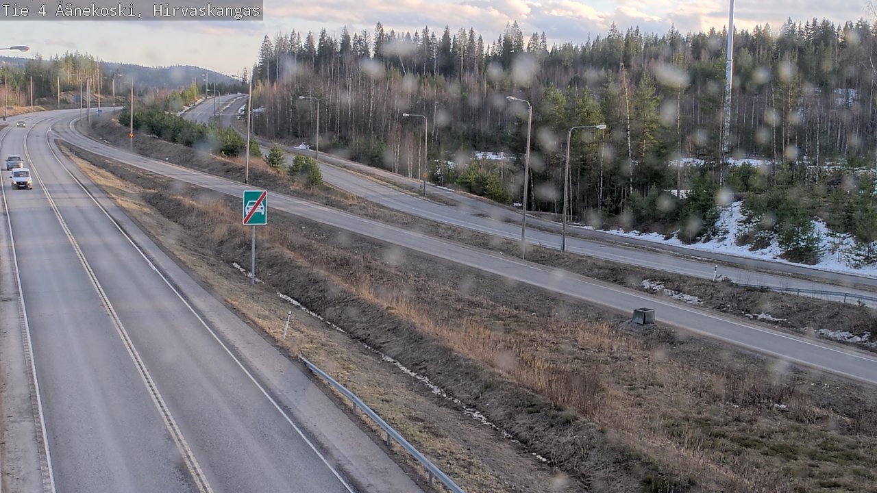Weather Camera Image Road 4 Äänekoski, Hirvaskangas, Äänekoski, Keski-Suomi