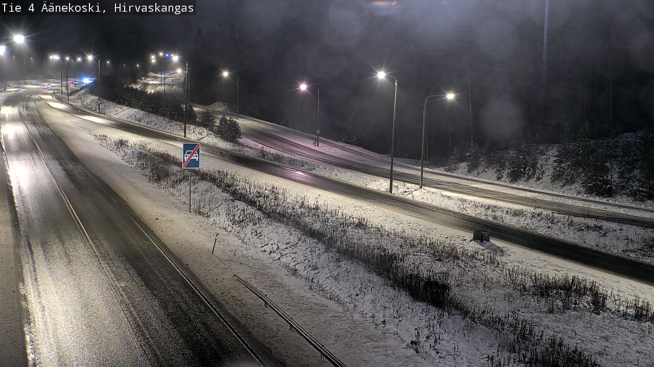 Weather Camera Image Väg 4 Äänekoski, Hirvaskangas, Äänekoski, Keski-Suomi