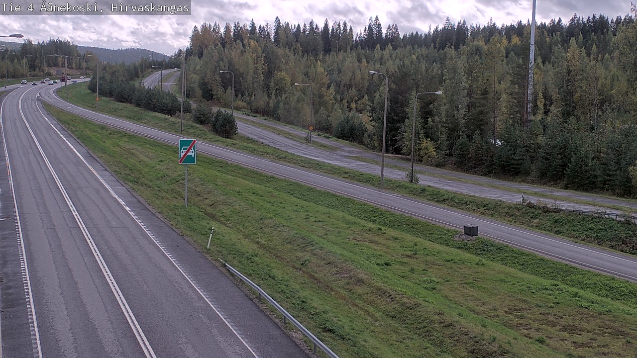 Weather Camera Image Road 4 Äänekoski, Hirvaskangas, Äänekoski, Keski-Suomi