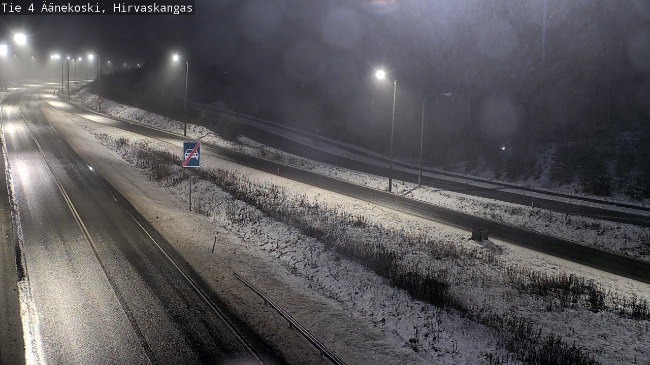 Weather Camera Image Väg 4 Äänekoski, Hirvaskangas, Äänekoski, Keski-Suomi