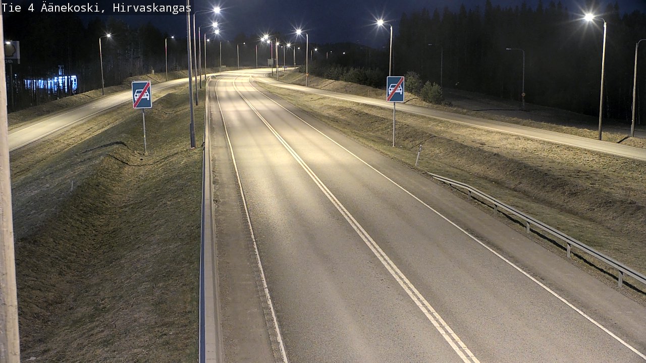Weather Camera Image Road 4 Äänekoski, Hirvaskangas, Äänekoski, Keski-Suomi