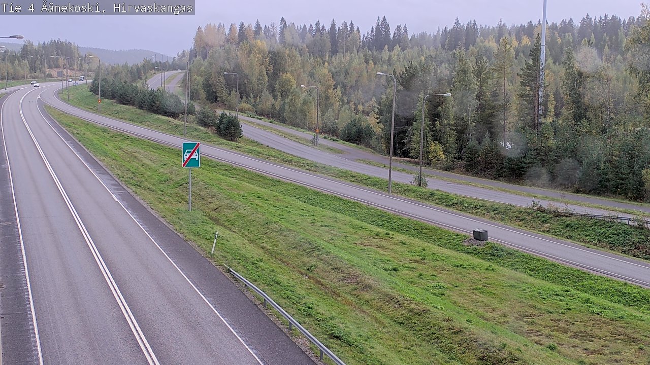 Weather Camera Image Road 4 Äänekoski, Hirvaskangas, Äänekoski, Keski-Suomi