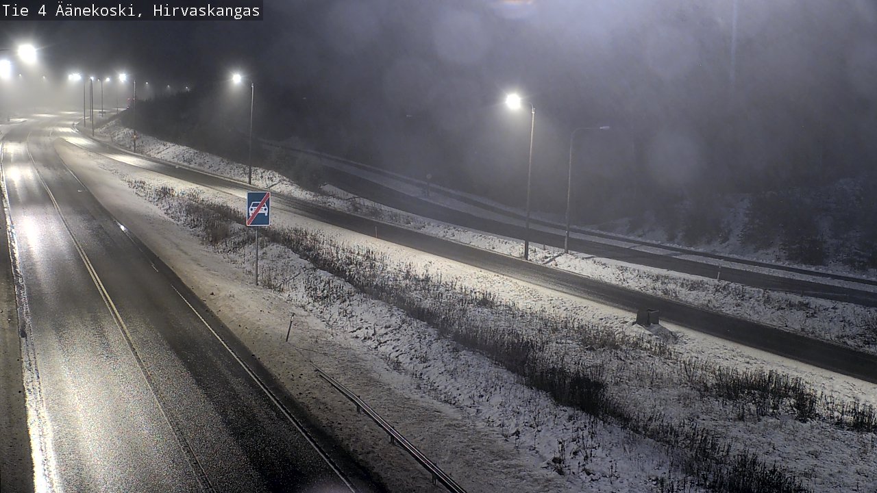 Weather Camera Image Väg 4 Äänekoski, Hirvaskangas, Äänekoski, Keski-Suomi