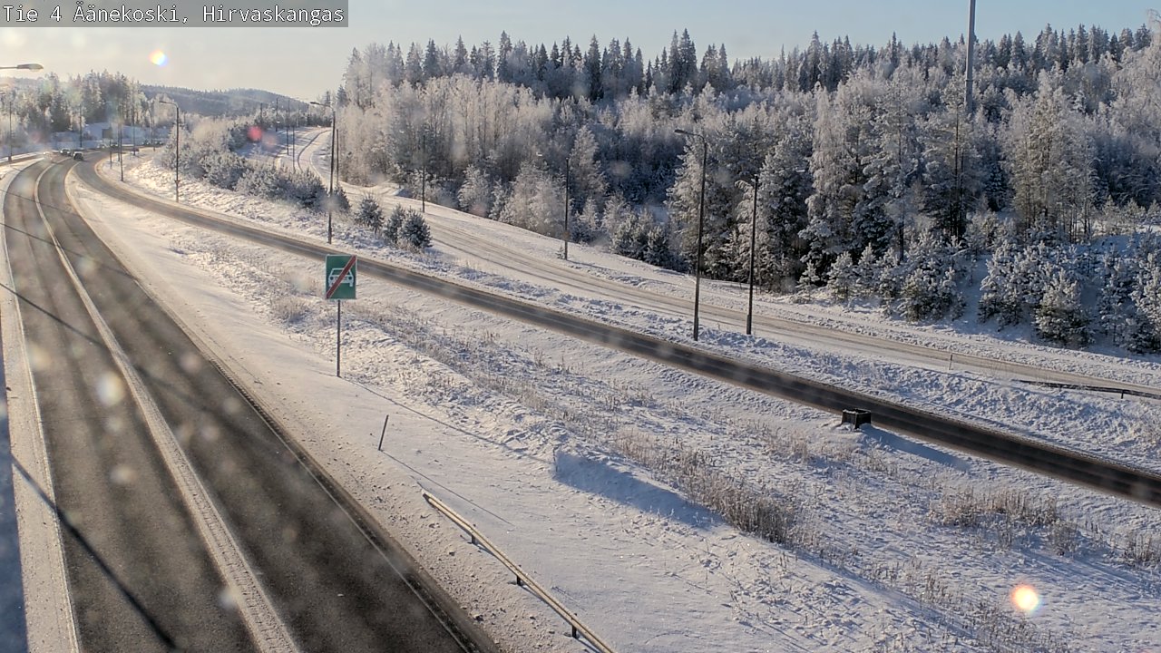 Weather Camera Image Road 4 Äänekoski, Hirvaskangas, Äänekoski, Keski-Suomi