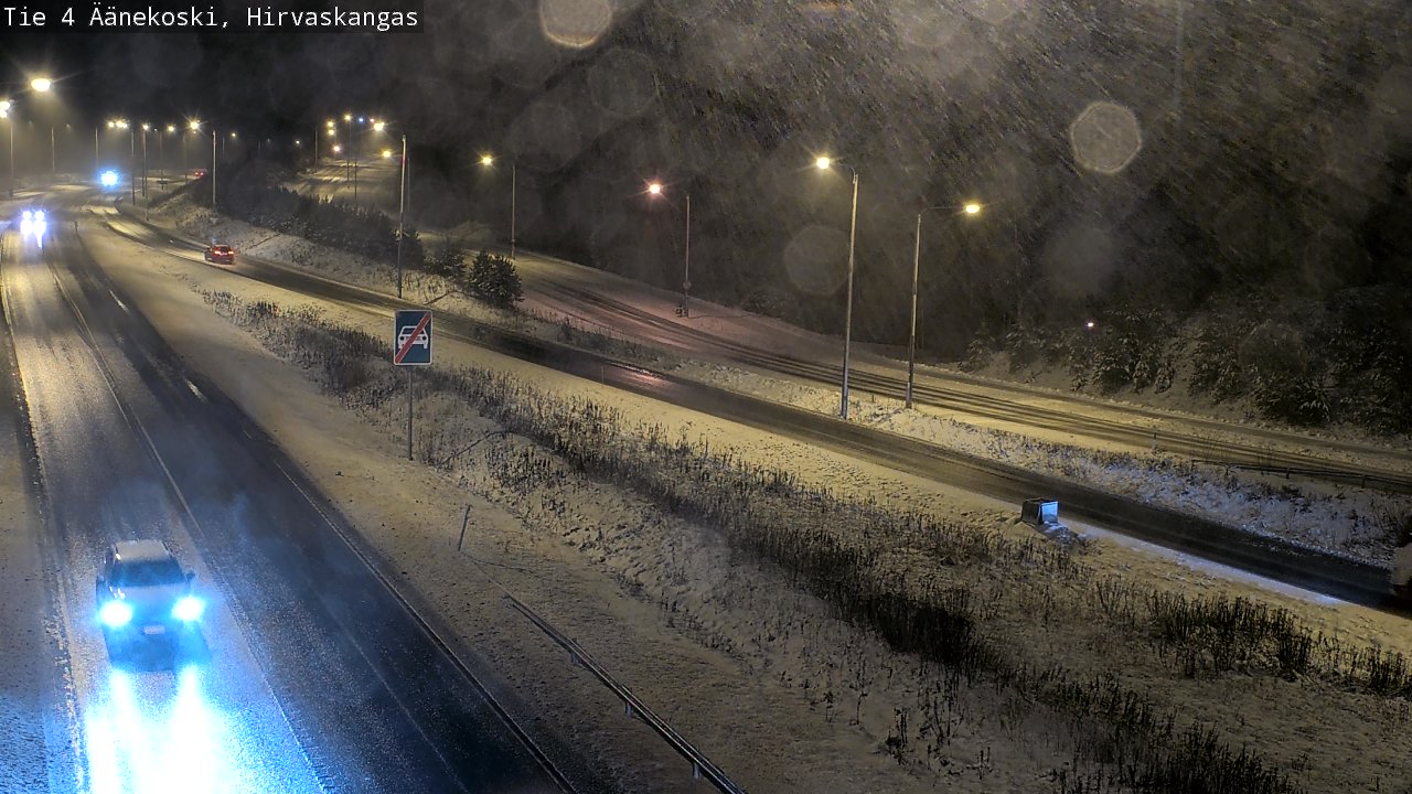 Weather Camera Image Väg 4 Äänekoski, Hirvaskangas, Äänekoski, Keski-Suomi