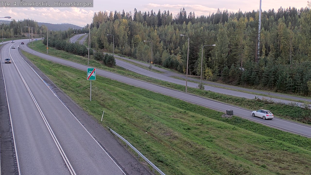 Weather Camera Image Road 4 Äänekoski, Hirvaskangas, Äänekoski, Keski-Suomi