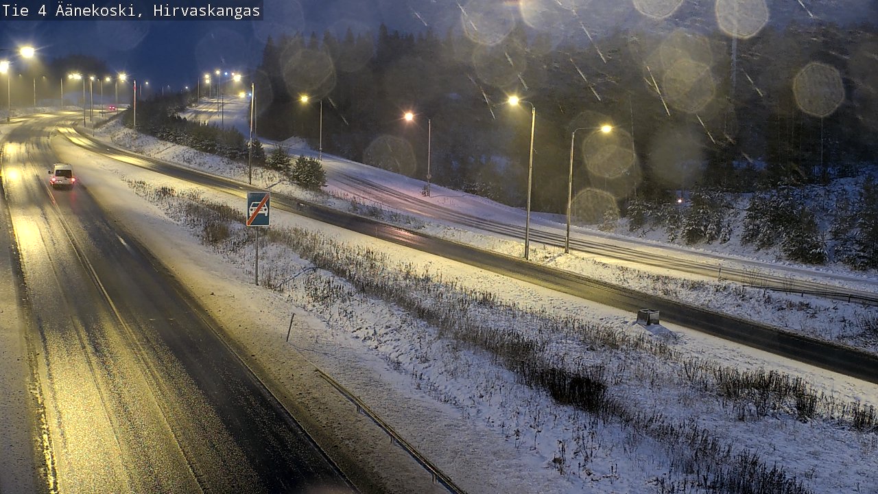 Weather Camera Image Väg 4 Äänekoski, Hirvaskangas, Äänekoski, Keski-Suomi