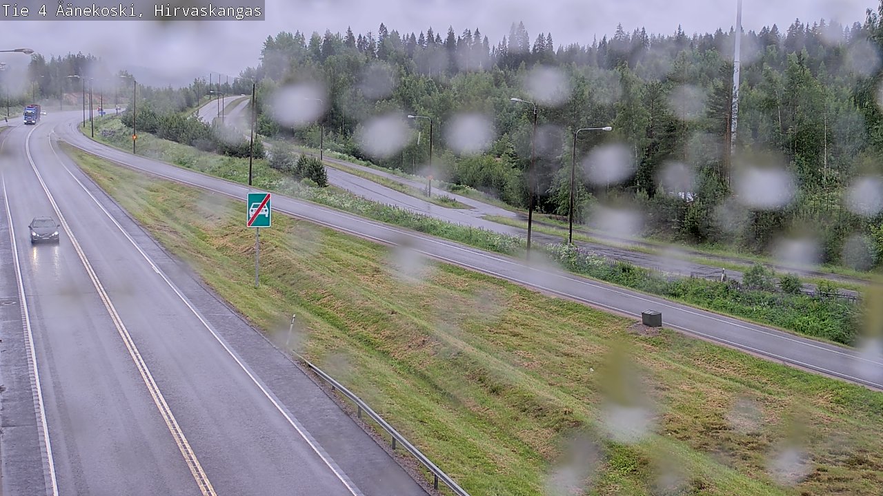 Weather Camera Image Road 4 Äänekoski, Hirvaskangas, Äänekoski, Keski-Suomi