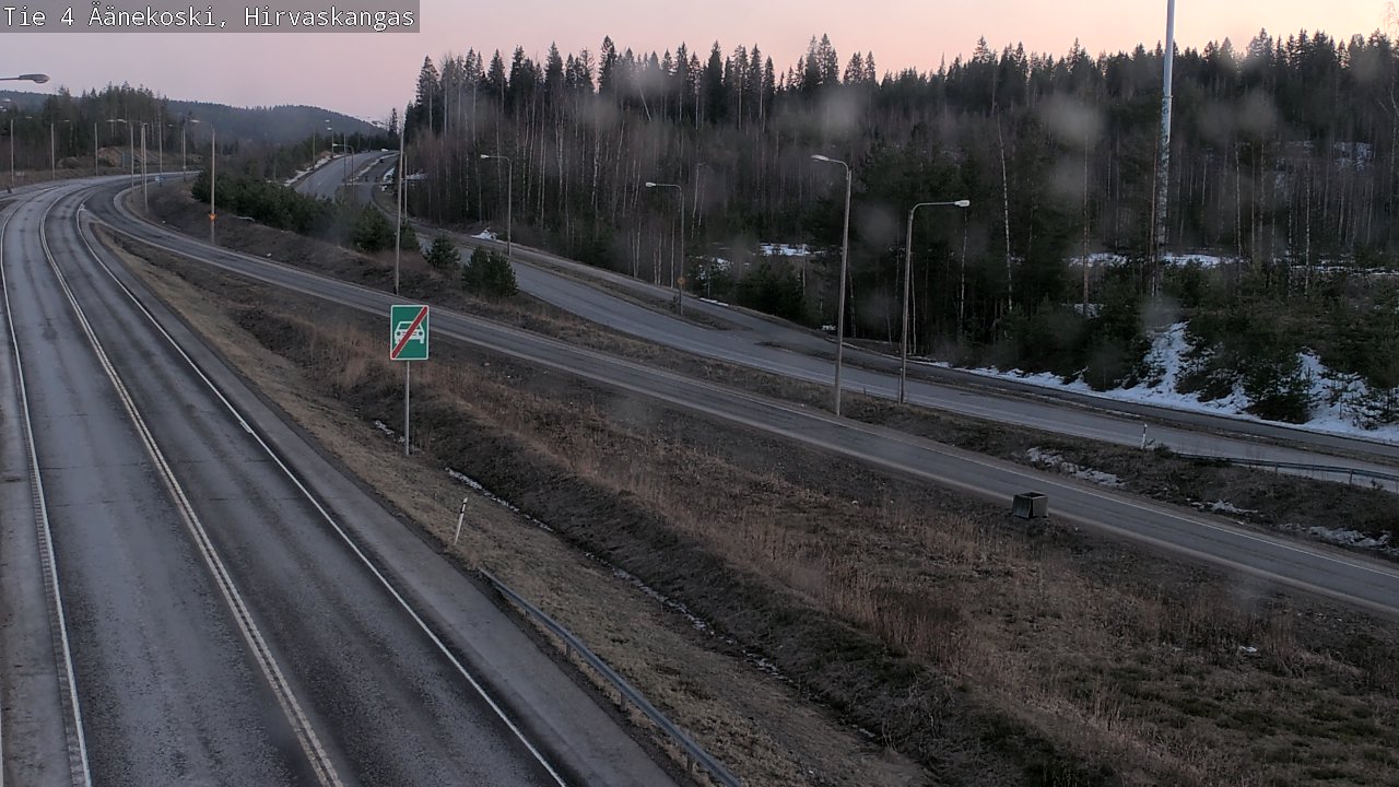 Weather Camera Image Road 4 Äänekoski, Hirvaskangas, Äänekoski, Keski-Suomi