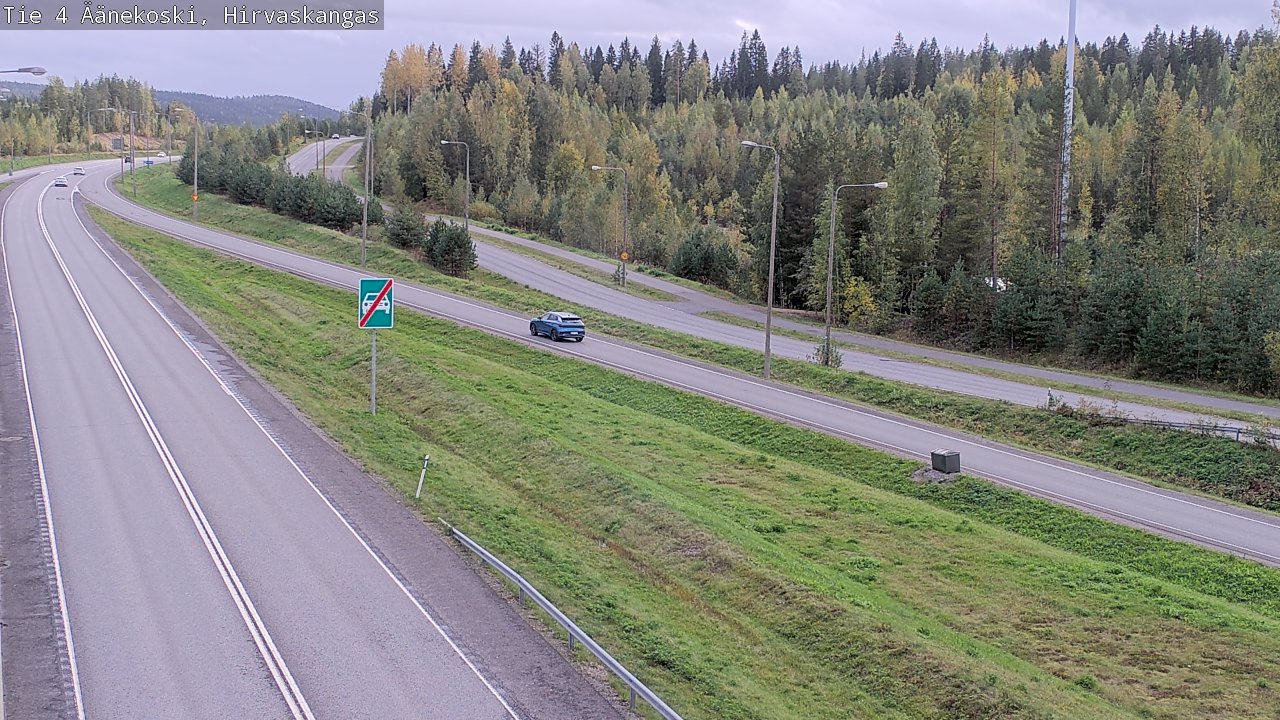 Weather Camera Image Road 4 Äänekoski, Hirvaskangas, Äänekoski, Keski-Suomi