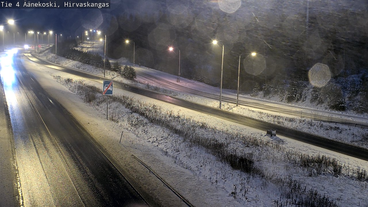 Weather Camera Image Väg 4 Äänekoski, Hirvaskangas, Äänekoski, Keski-Suomi