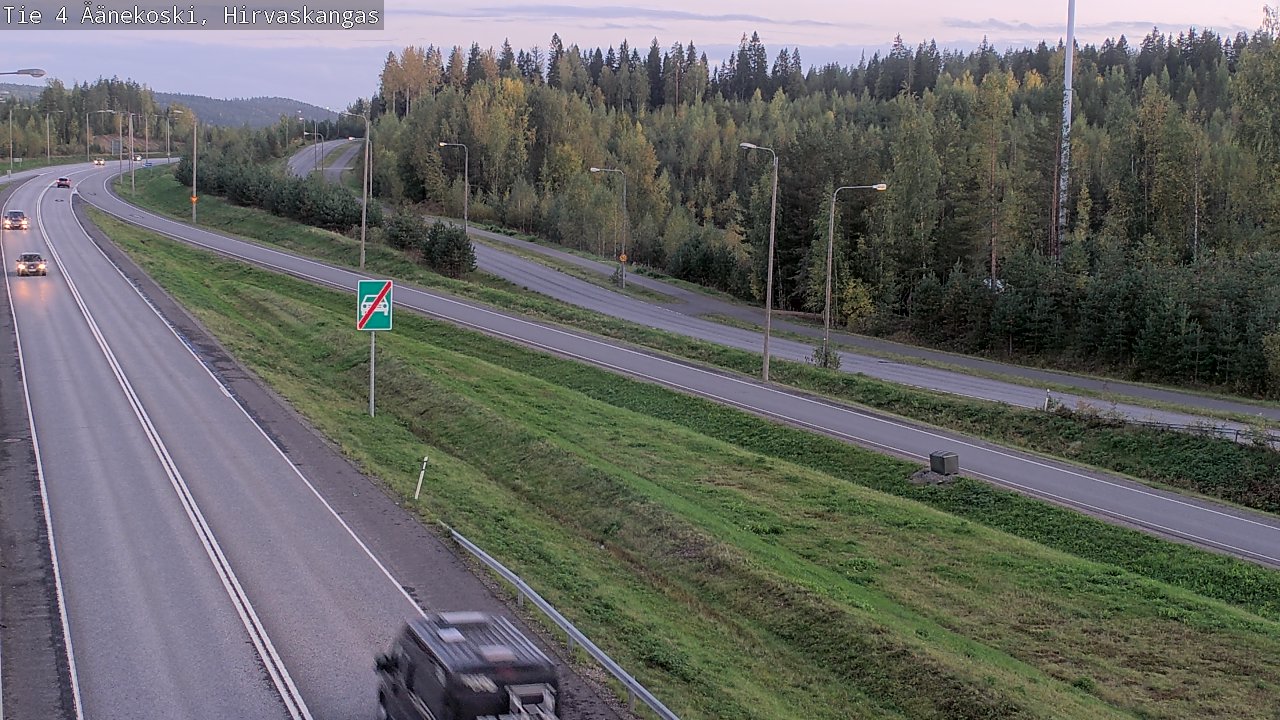 Weather Camera Image Road 4 Äänekoski, Hirvaskangas, Äänekoski, Keski-Suomi